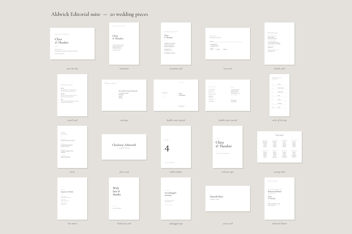 Wedding Stationery – 100 Templates, a Stationery Template by pawellpi (Photo 79 of 83)