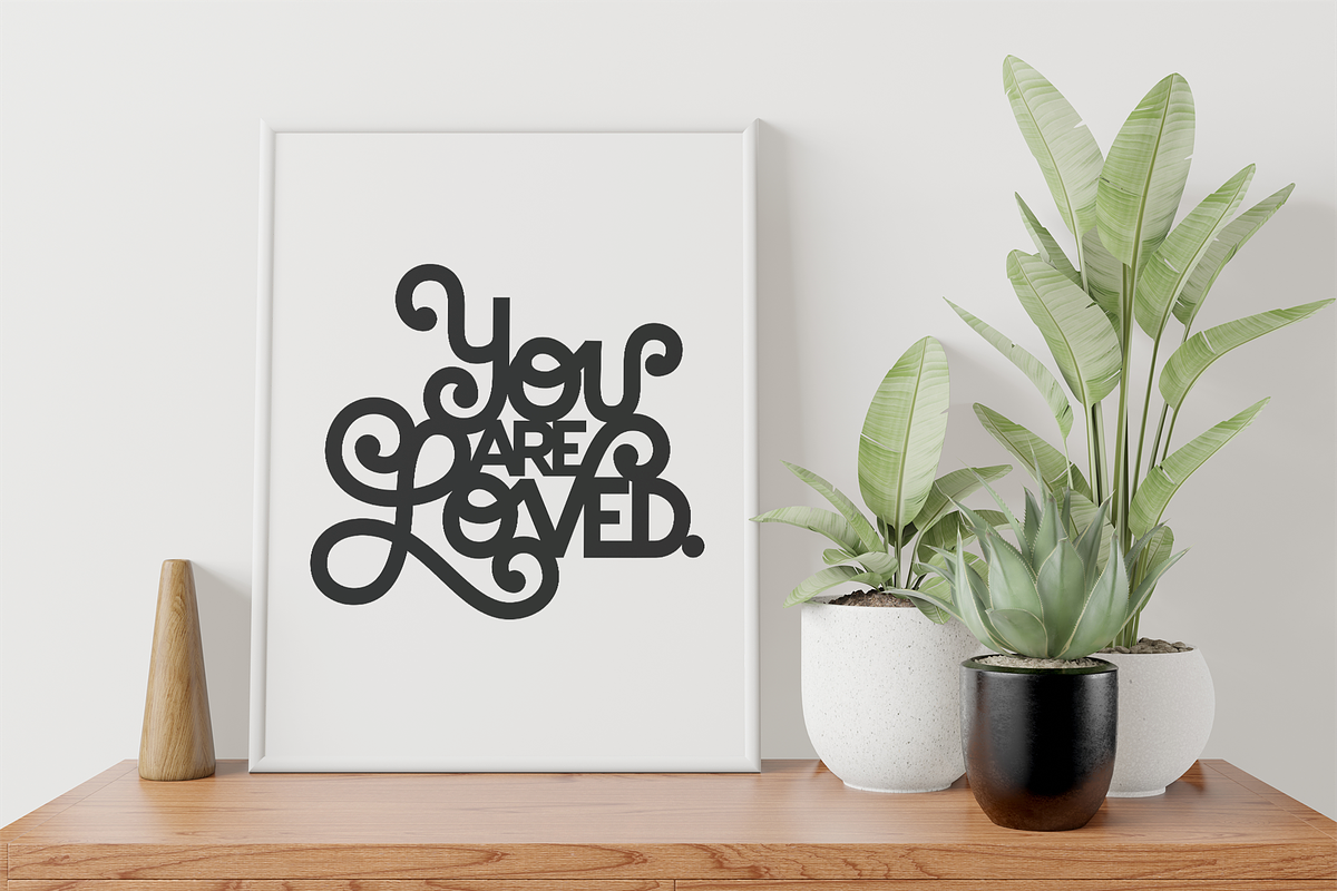 You Are Loved SVG EPS AI PDF, a Decorative Illustration by Abby Van Haren (Photo 3 of 4)