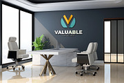 PSD Modern Office Wall Logo Mockup, an Advertising Mockup by Ayy (Thumbnail 10 of 15)