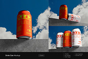 Drink Can Mockup, a Packaging Mockup by VanillineGraph (Thumbnail 1 of 7)