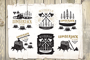 Lumberjack illustrations set, an Object Graphic by Lemon Workshop (Thumbnail 2 of 4)