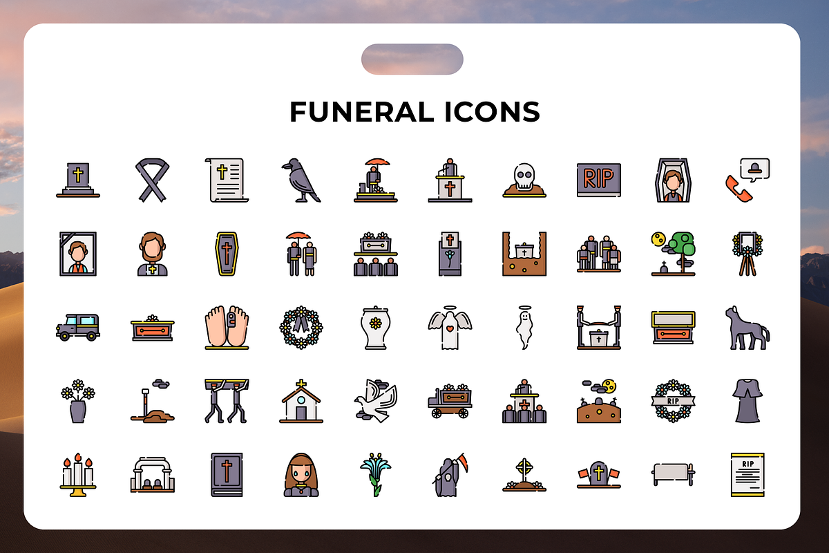 Funeral Icons, an Icon by Wencory