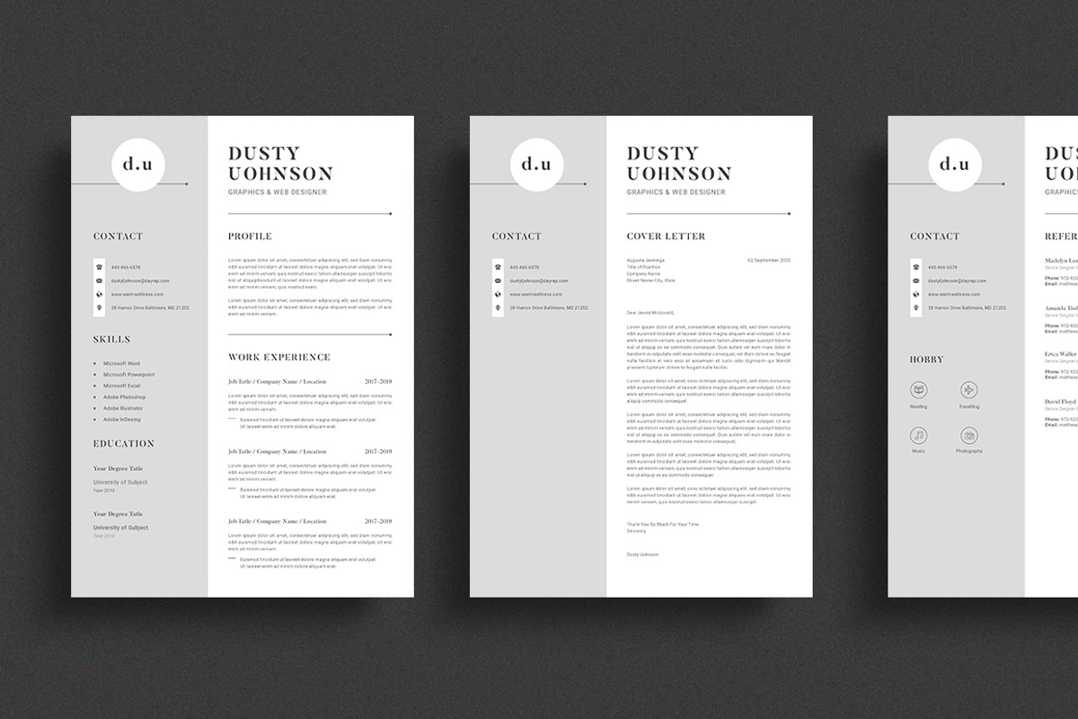 Resume/CV, a Resume Template by CreativeZoom (Photo 3 of 4)