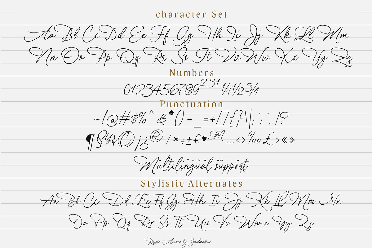 Rossie Amor, a Handwritten Font by joelmaker (Photo 14 of 15)