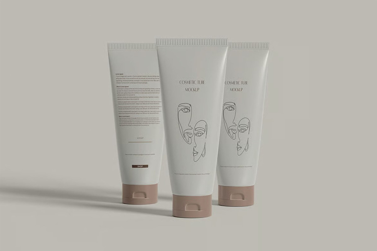 Cosmetic Tube Mockup, a Packaging Mockup by zpackcreative (Photo 5 of 7)
