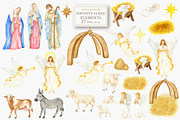 Christmas Nativity scene clipart, an Object Graphic by svetlanaARTdreams (Thumbnail 6 of 11)