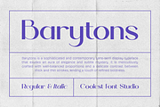 Barytons – Sans Serif Font, a Sans Serif Font by Koplexs Studio (Thumbnail 1 of 10)