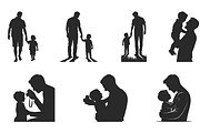 Father's Day SVG Vector Clipart Set, a Person Illustration by Gfx Expert Team (Thumbnail 3 of 3)