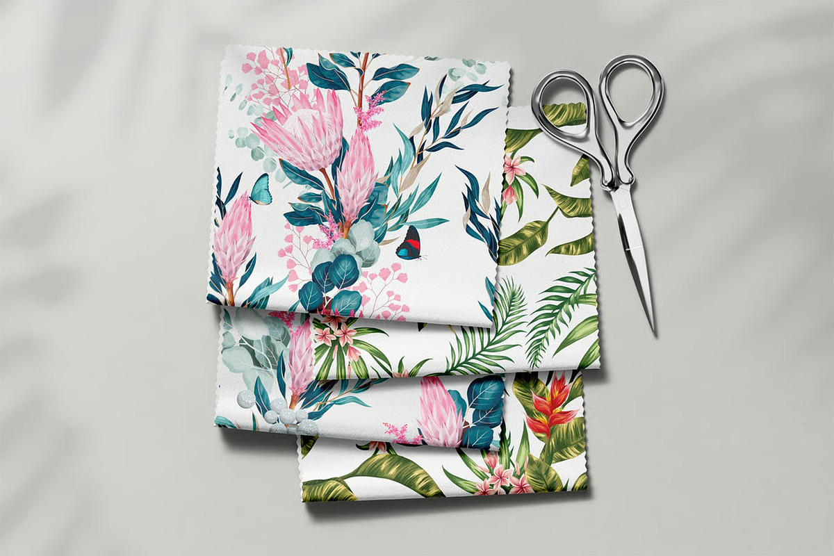 Fabric Swatches Mockup, a Merchandise Mockup by zippypixelstudio (Photo 8 of 11)