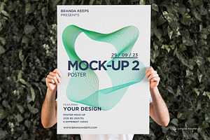 Man Holding Poster 2 Mock-up