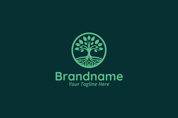 Elegant Tree Logo Design Template preview 7