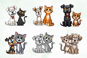 Quirky Dogs & Cats Sublimation, an Illustration by Creative Art (Thumbnail 2 of 8)