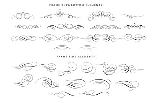 43 Calligraphic Flourishes Bundle