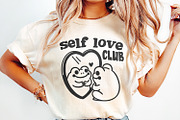 Self Love Social Club Png, Retro, an Illustration by SharpMarketplace (Thumbnail 2 of 9)