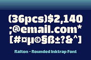 Ralton - Rounded Inktrap Font, a Sans Serif Font by Graptail (Thumbnail 13 of 14)