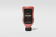 Ketchup Bottle Mockup, a Packaging Mockup by xavier_studio (Thumbnail 3 of 5)