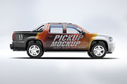 4X4 Pickup Truck Mock-Up, a Product Mockup by Hubzway (Thumbnail 3 of 8)
