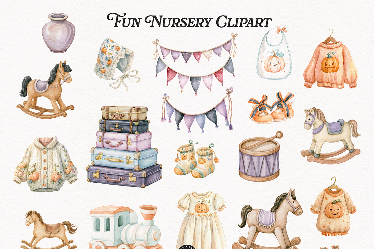 Halloween Atelier Clipart Bundle, an Animal Illustration by PaintPixelCo (Photo 4 of 13)