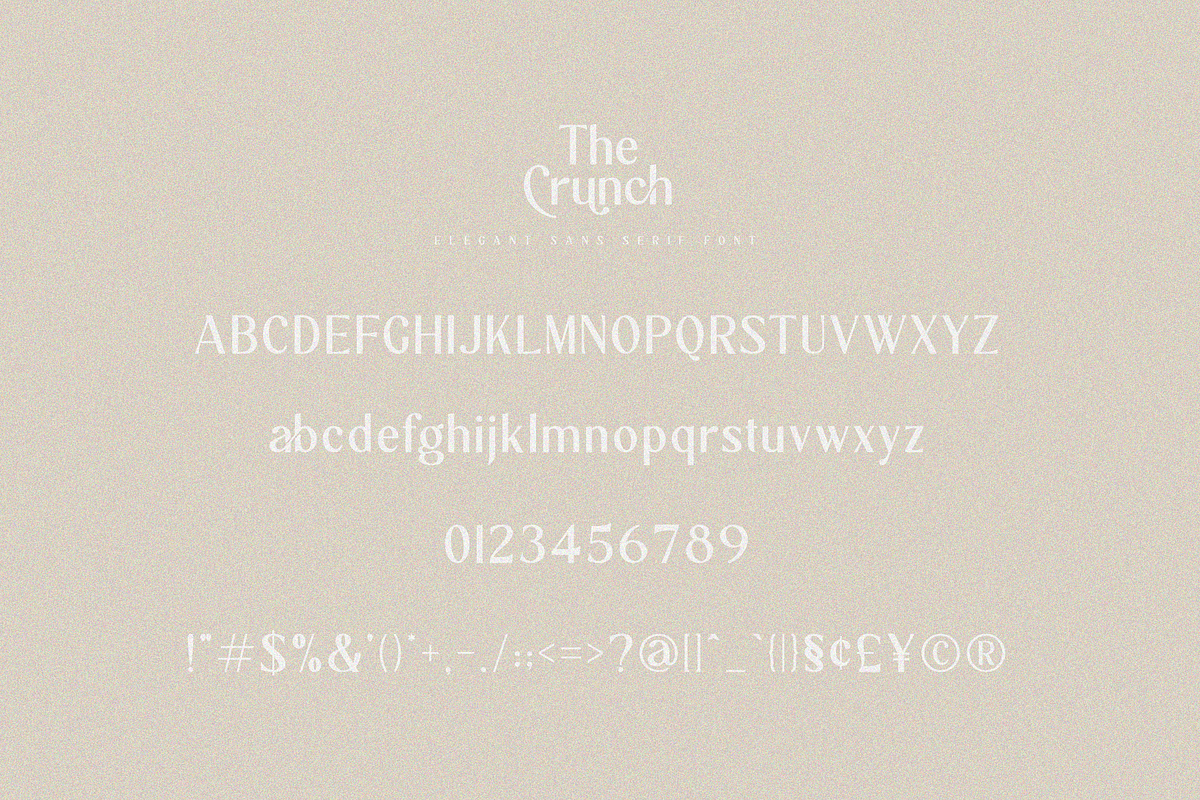 The Crunch - Elegant Sans Serif Font, a Sans Serif Font by Pen Culture (Photo 8 of 10)