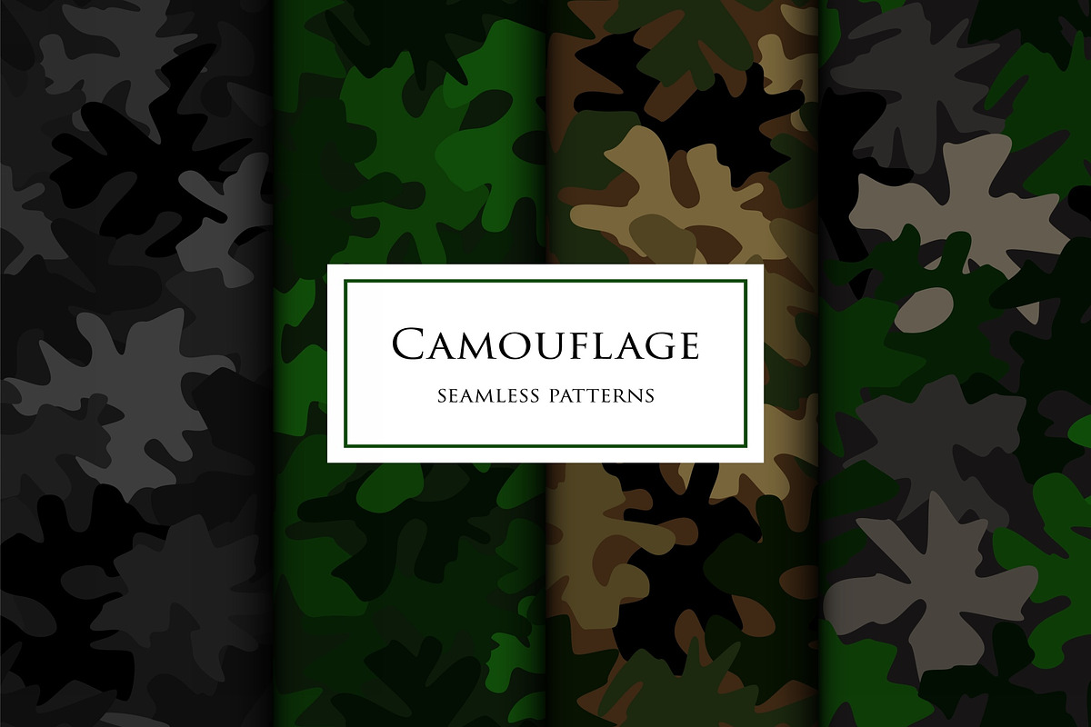 Camouflage seamless patterns set, a Pattern Graphic by ArchonDigitalShop (Photo 3 of 8)