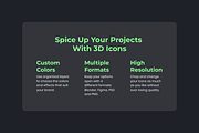 3D Nature and Environment Icons, an Environmental 3D Model by Flat Icons (Thumbnail 3 of 8)