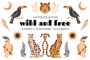 Wild & Free: pattern, element, print, a Pattern Graphic by Lena Nikolaeva (Thumbnail 1 of 13)
