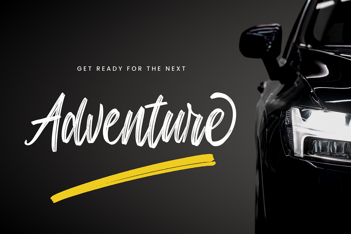 Rampage | Modern Brush Font, a Handwritten Font by Creaditive Design (Photo 4 of 8)