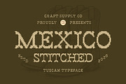 CS Mexico Stitched, a Serif Font by Craft Supply Co. (Thumbnail 1 of 8)