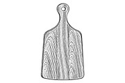 Rolling pin and cutting board, a Graphic by Irina Trusova (Thumbnail 3 of 4)