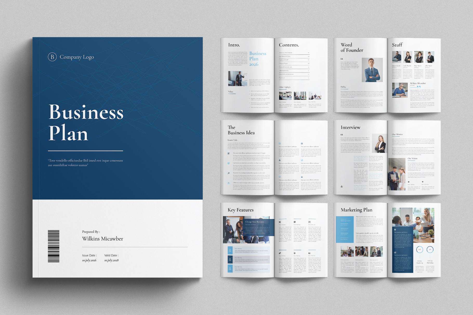 Business Plan Brochure Template, a Brochure Template by TemplatesForest