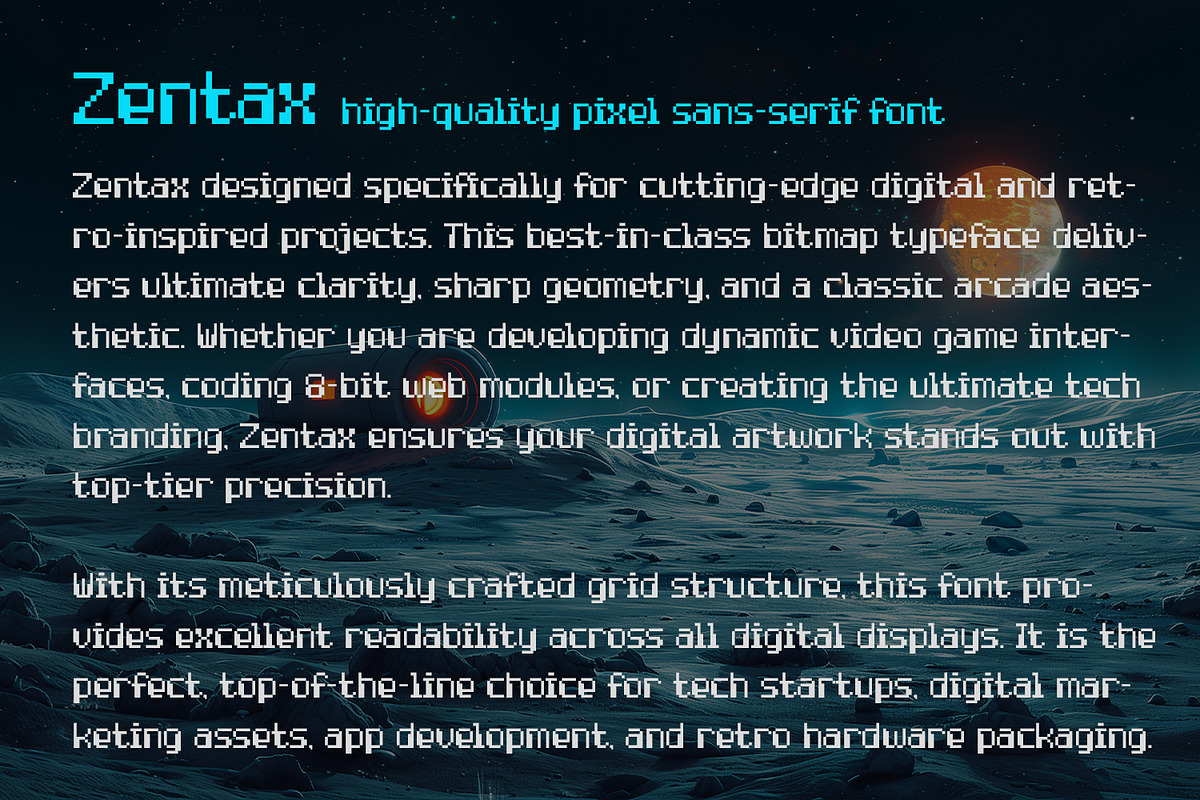 Zentax Bitmap Sans Serif Font, a Serif Font by OWPictures (Photo 10 of 11)