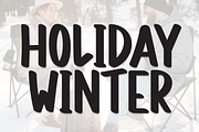 Holiday Winter | Script Font, a Script Font by Scratchones (Thumbnail 1 of 8)