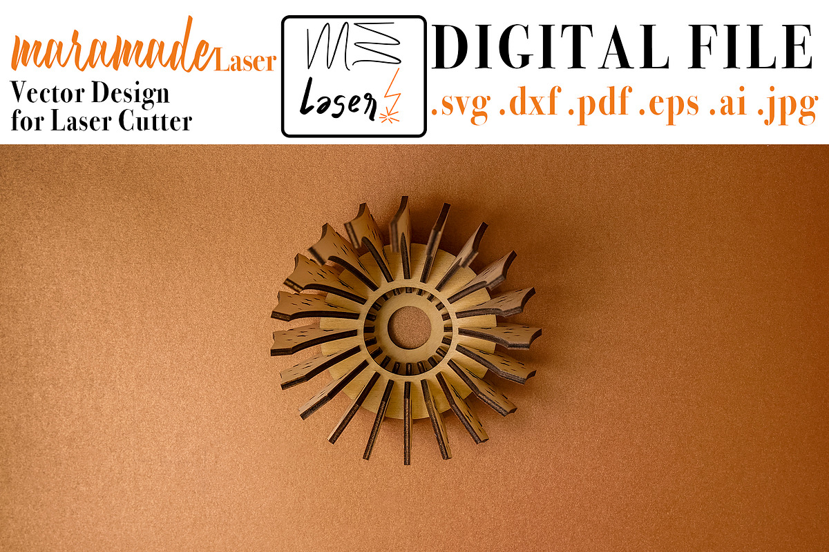 Candle Holder Star 4 Laser Cutter., an Object Graphic by MaramadeLaser (Photo 4 of 5)
