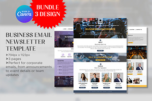 Canva Email Newsletter Template, a Marketing Template by Oshin Design