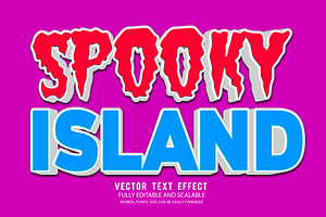 Spooky Island Vector 3d Editable