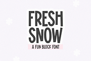 Fresh Snow | Cute Block Font, a Handwritten Font by KA Designs (Thumbnail 1 of 10)