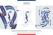 Iceland flag ribbon vector, a Templates & Theme by Simbos (Thumbnail 1 of 9)