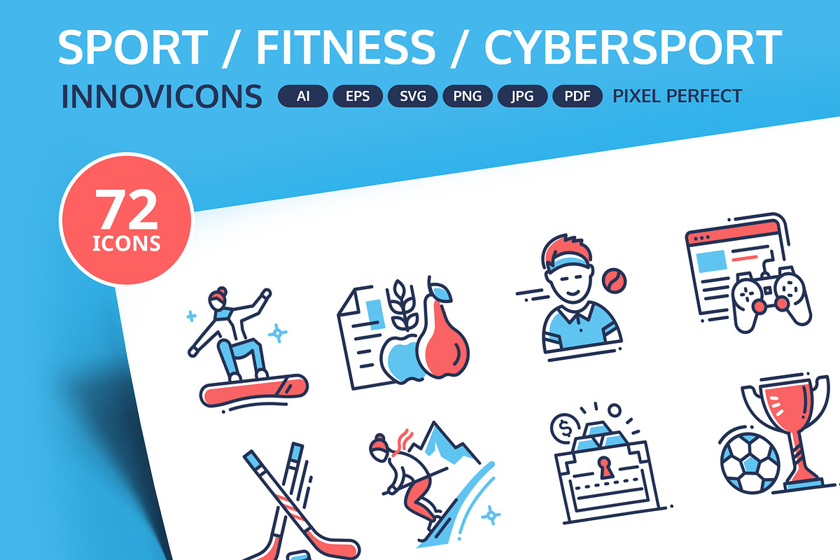 Sport & Cybersport Innovicons set, an Outline Icon by Boyko Pictures (Photo 1 of 11)