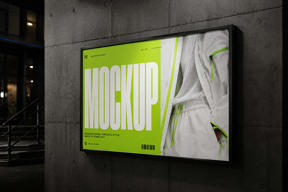 Street Advertising Billboard Mockup, an Advertising Mockup by Pitchlook.Studio (Photo 3 of 4)