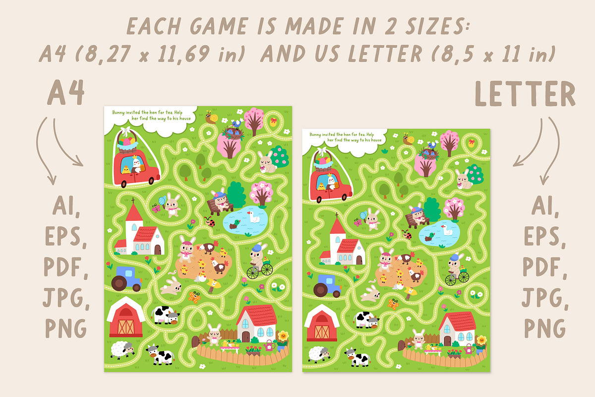 Easter village games and activities, an Education Illustration by Lexi Claus (Photo 10 of 15)