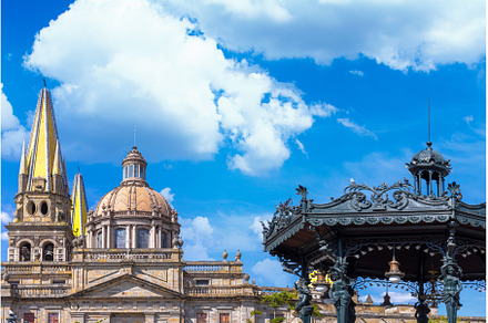 Mexico, Guadalajara Cathedral, an Architecture Photo by Web Engine Design