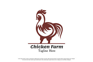 Chicken Farm Logo Design Template, a Branding & Logo Template by Morvana Crew