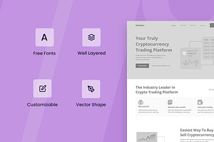 Crypto Trading Wireframe Website