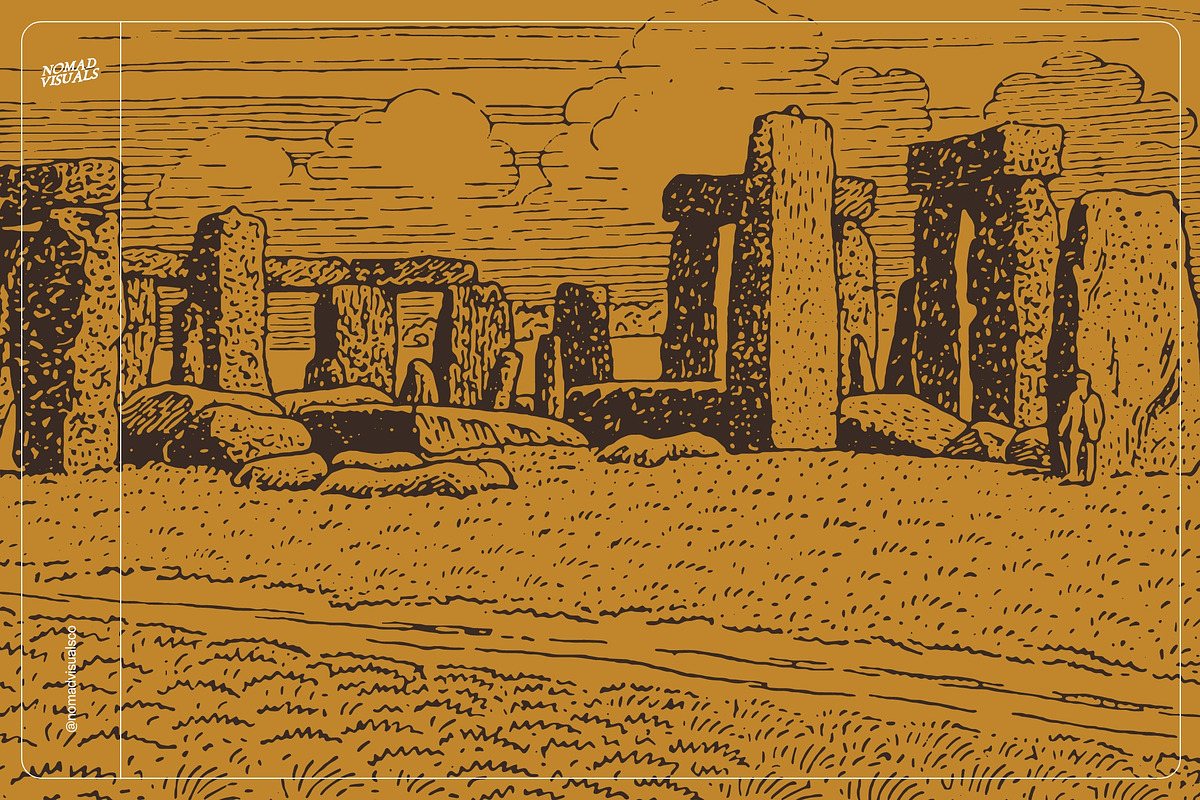Stonehenge - Illustrations and Plans, an Illustration by Nomad Visuals (Photo 5 of 14)