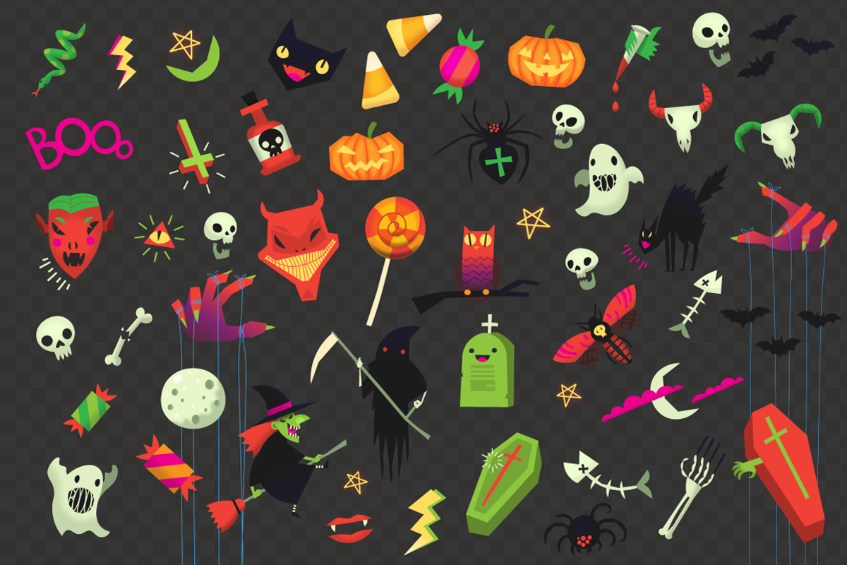 Halloween Icons and Posters, a Decorative Illustration by Moonery's (Photo 2 of 9)
