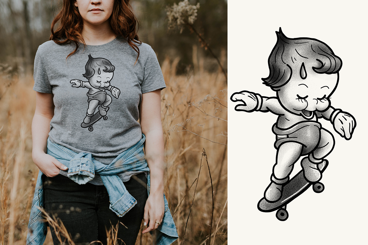 Skating Baby Illustrations, an Illustration by Inkwell Supply Co (Photo 7 of 11)