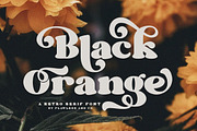 Black Orange - Retro Serif Font, a Serif Font by Flawless And Co (Thumbnail 1 of 10)