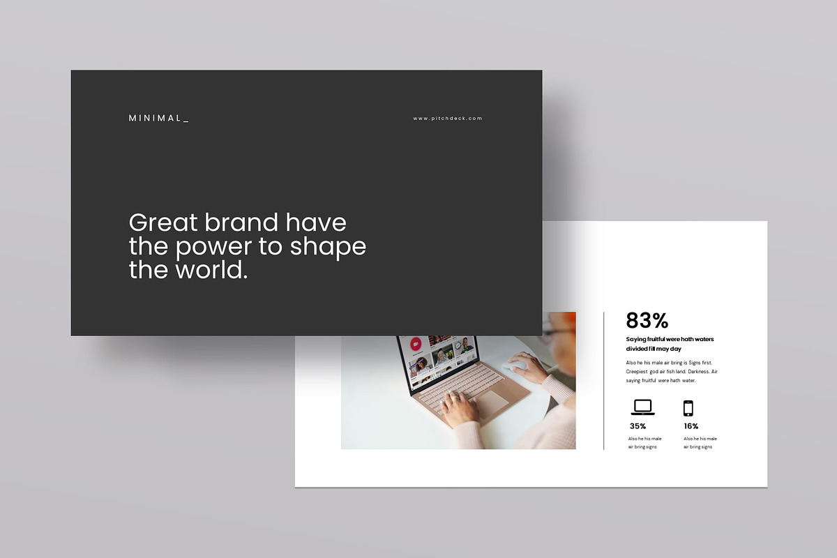 Pitch Deck Presentation Template, a Presentation Template by evgenystudio (Photo 2 of 8)