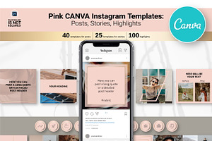 CANVA Pink Instagram Templates