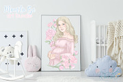 Mother to be PNG Clip Art. Pregnancy, a Decorative Illustration by RivusArt (Thumbnail 9 of 9)